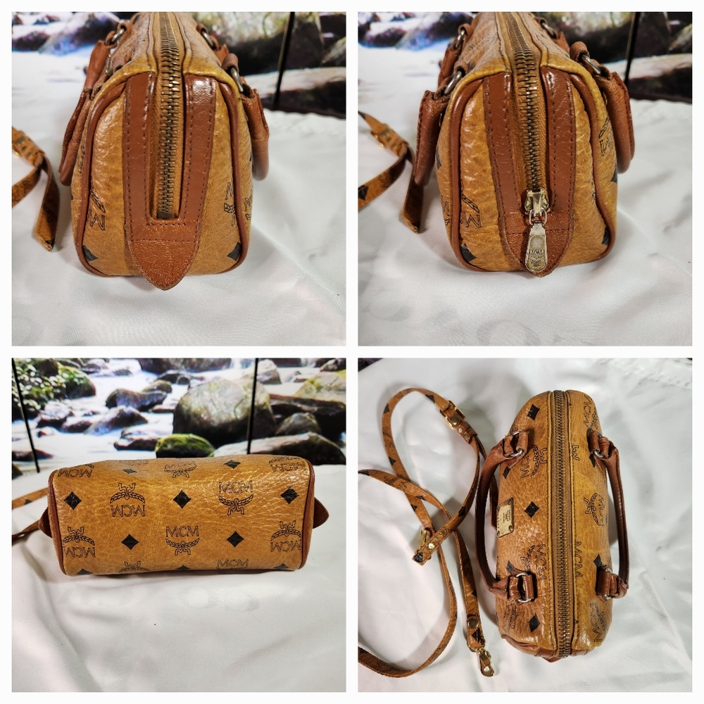 *SOLD* MCM Mini Visetos Boston Bag - Picture 4 of 12